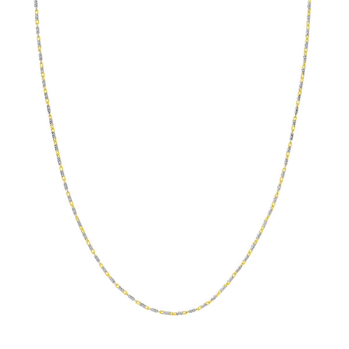 Two-Tone Brilliant-Cut Chain