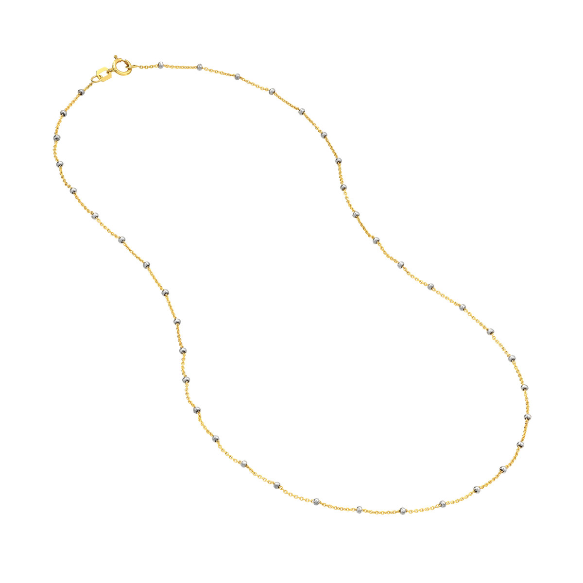  Two-Tone Saturn Bead Chain 