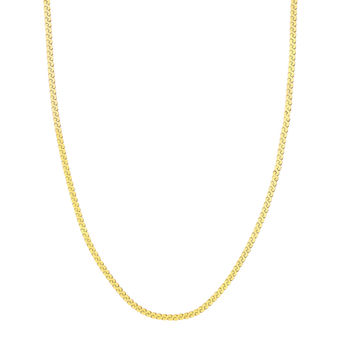 3.00mm Serpentine Gold Chain