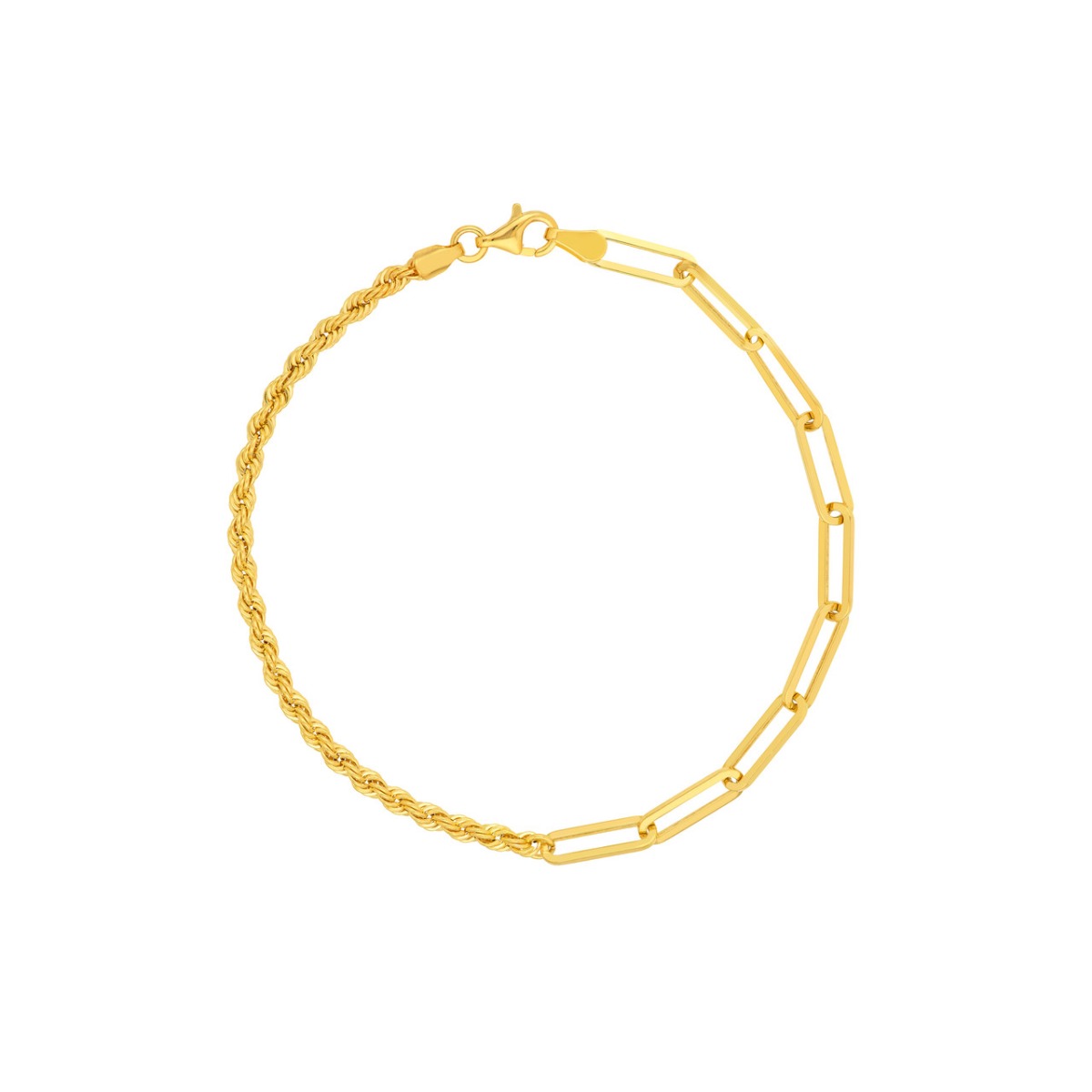 Dual Charm Gold Bracelet