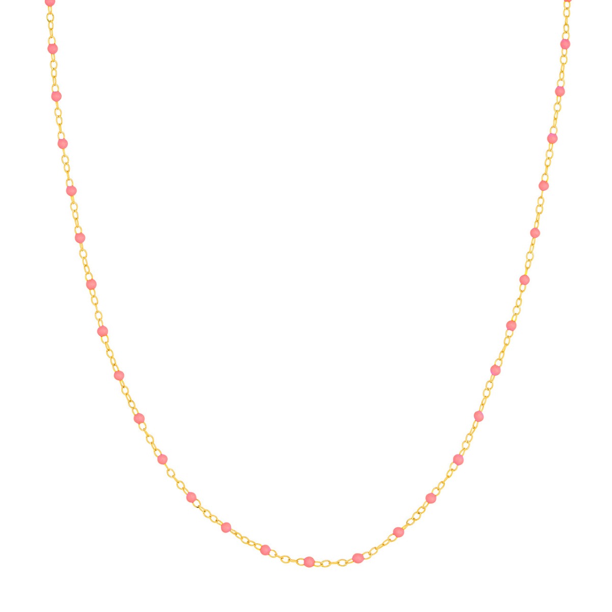 Pink Haze Gold Necklace