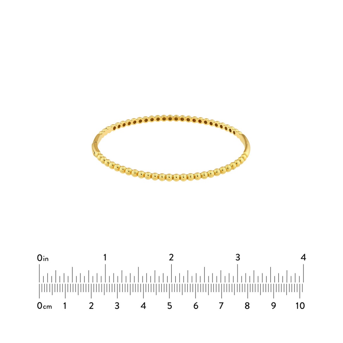 Beaded Gold Bangle