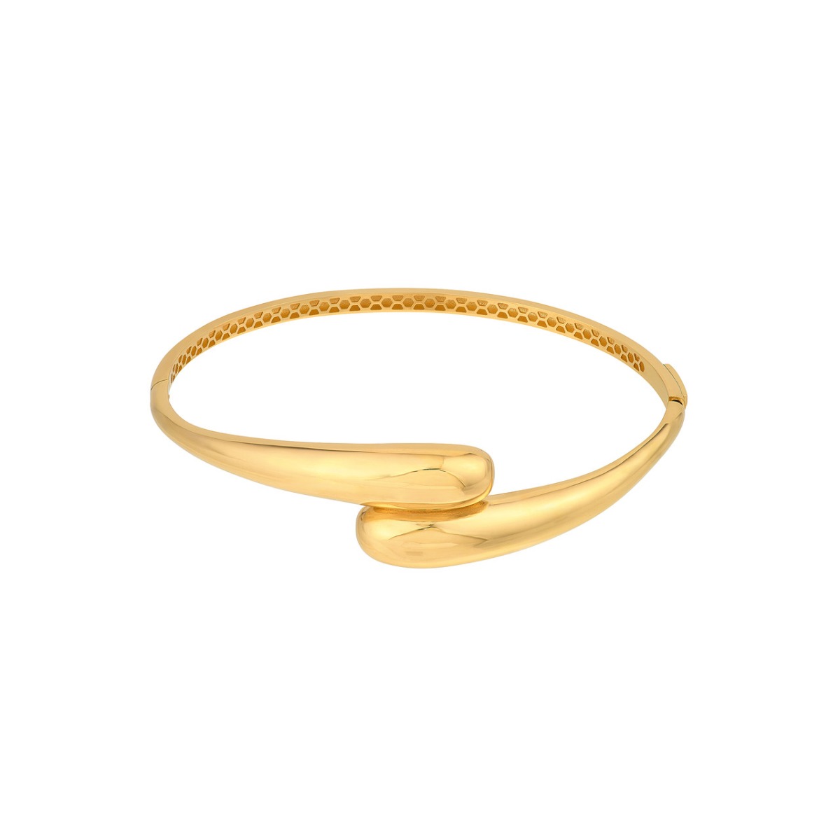 Crossover Gold Bangle