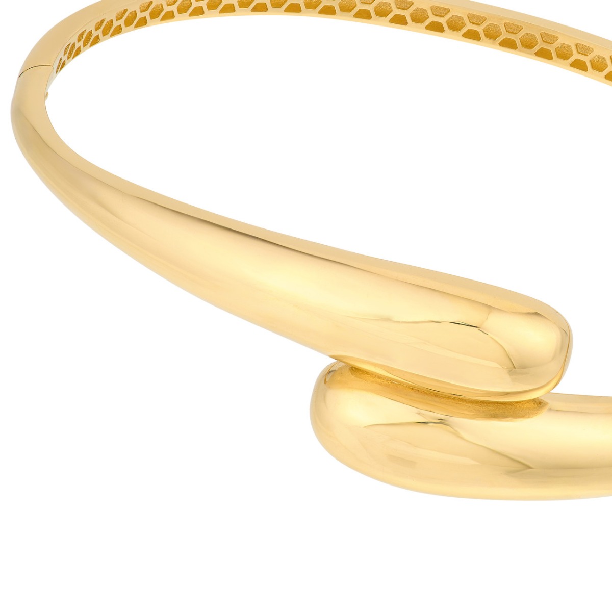 Crossover Gold Bangle