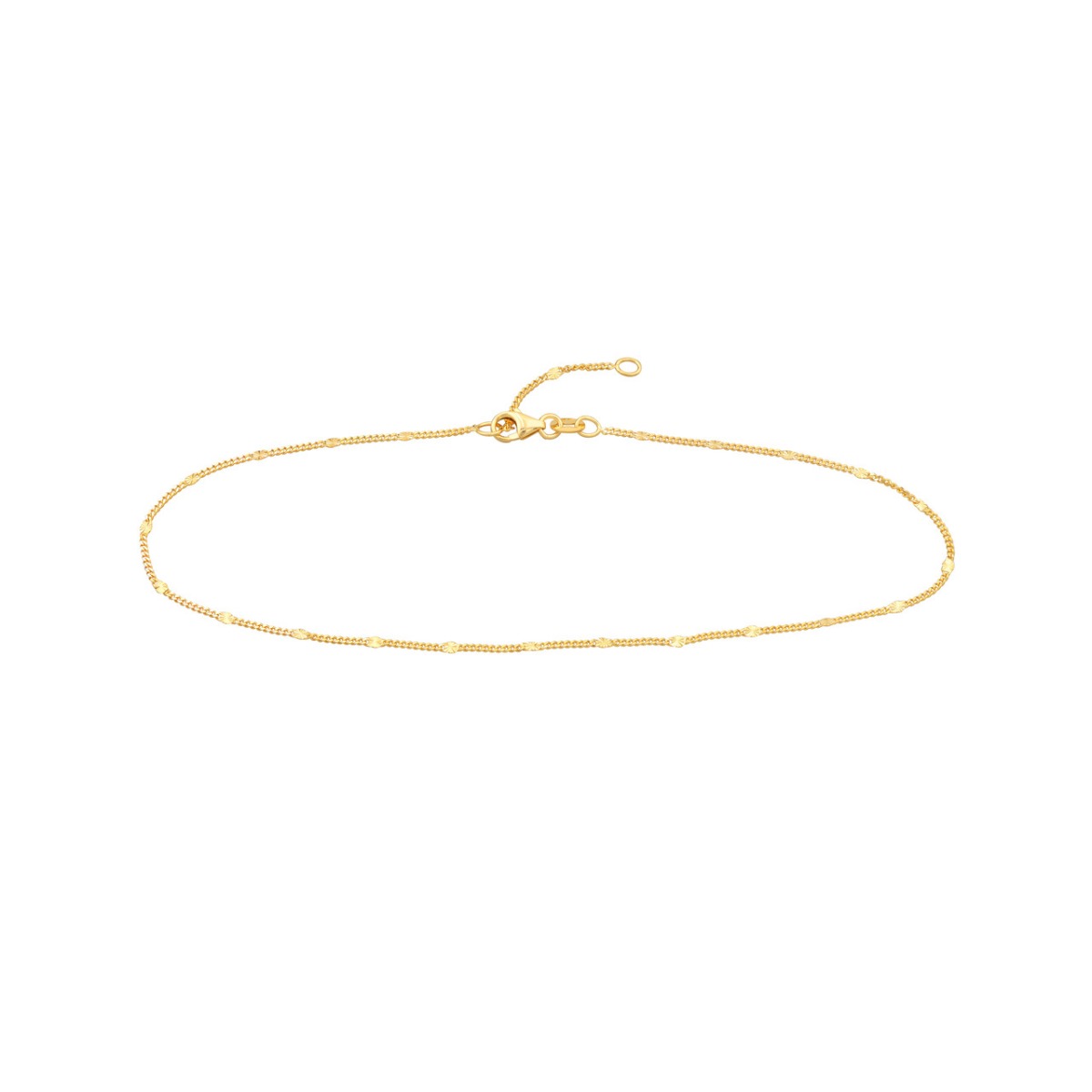 Star Cut Chain Gold Anklet