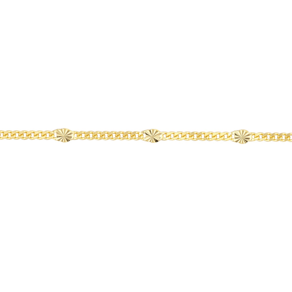 Star Cut Chain Gold Anklet