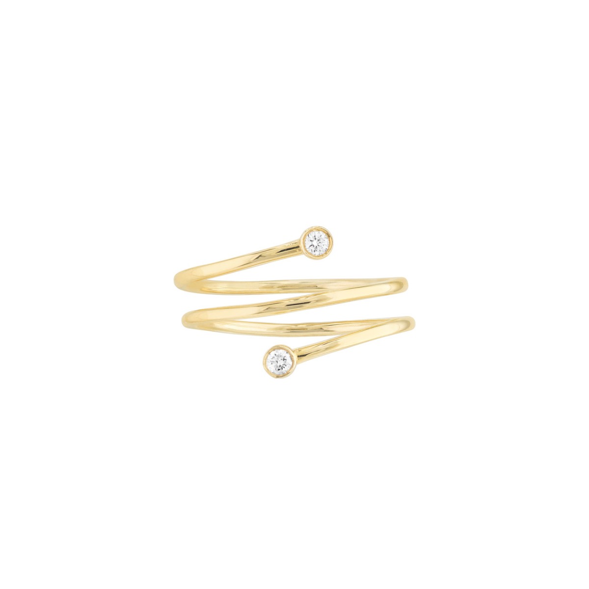 Wraparound Diamond Gold Ring