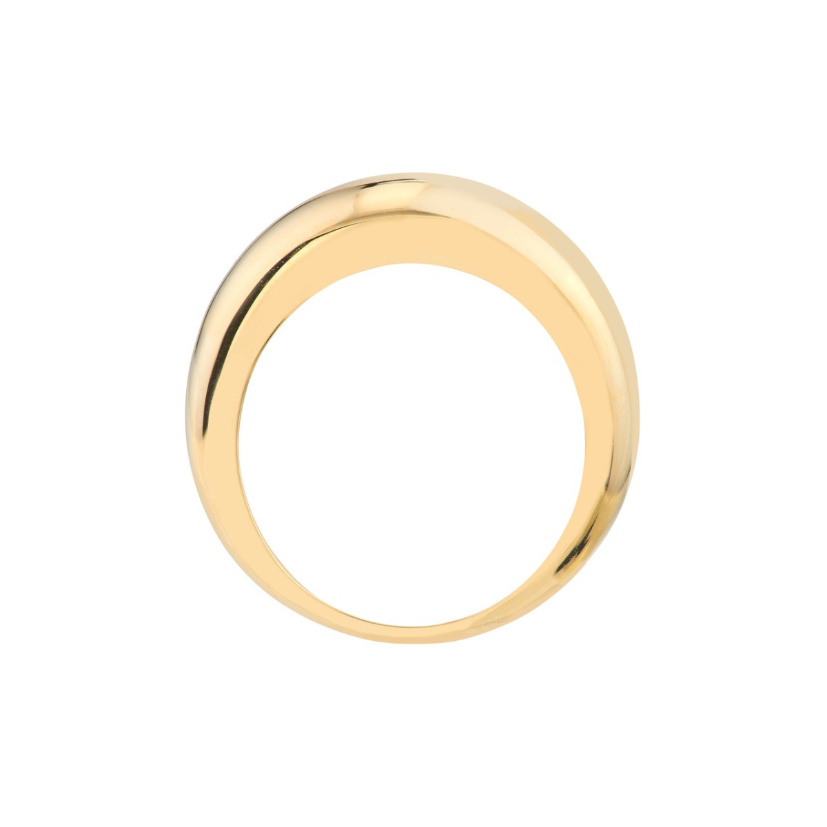 Slim Domed Gold Ring