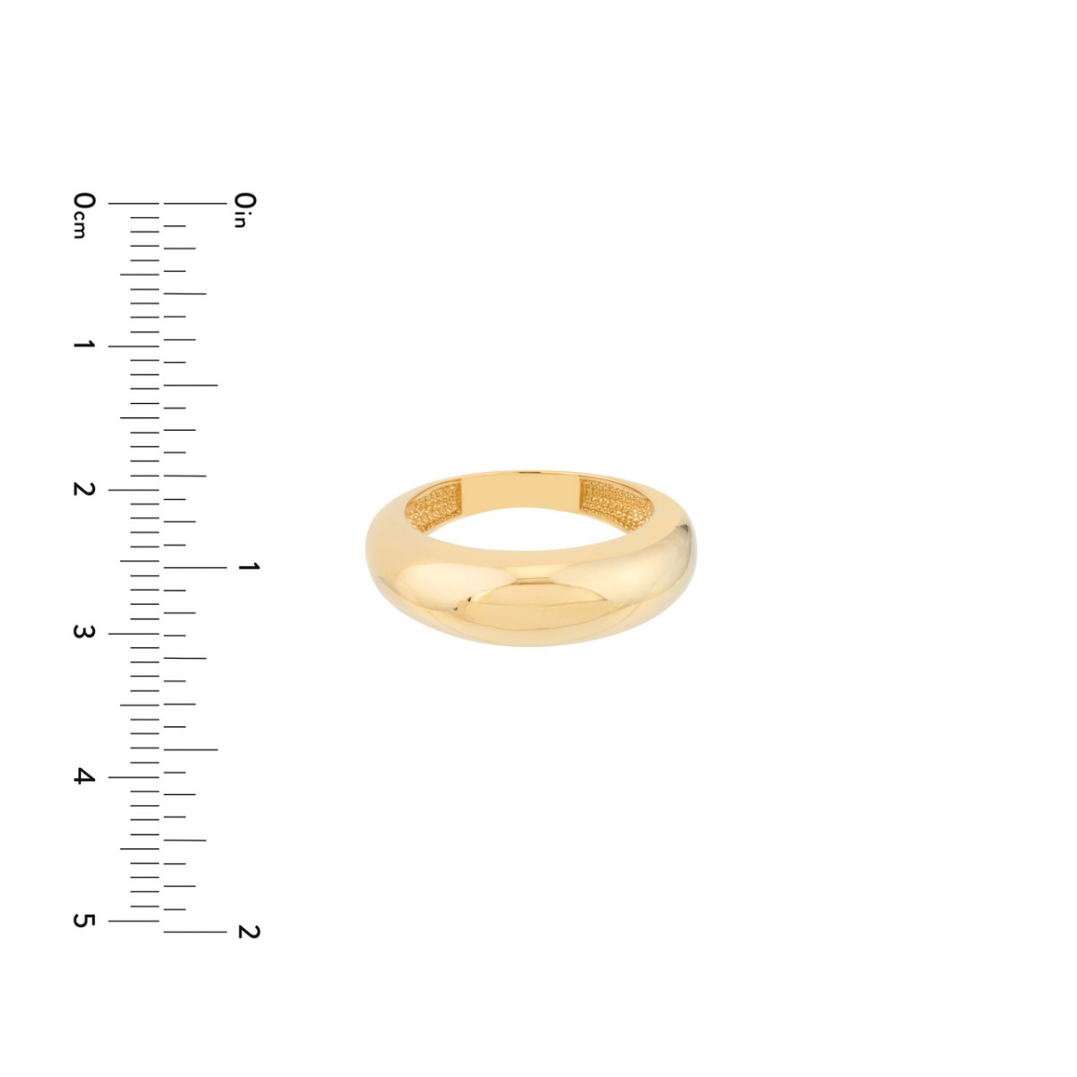 Slim Domed Gold Ring