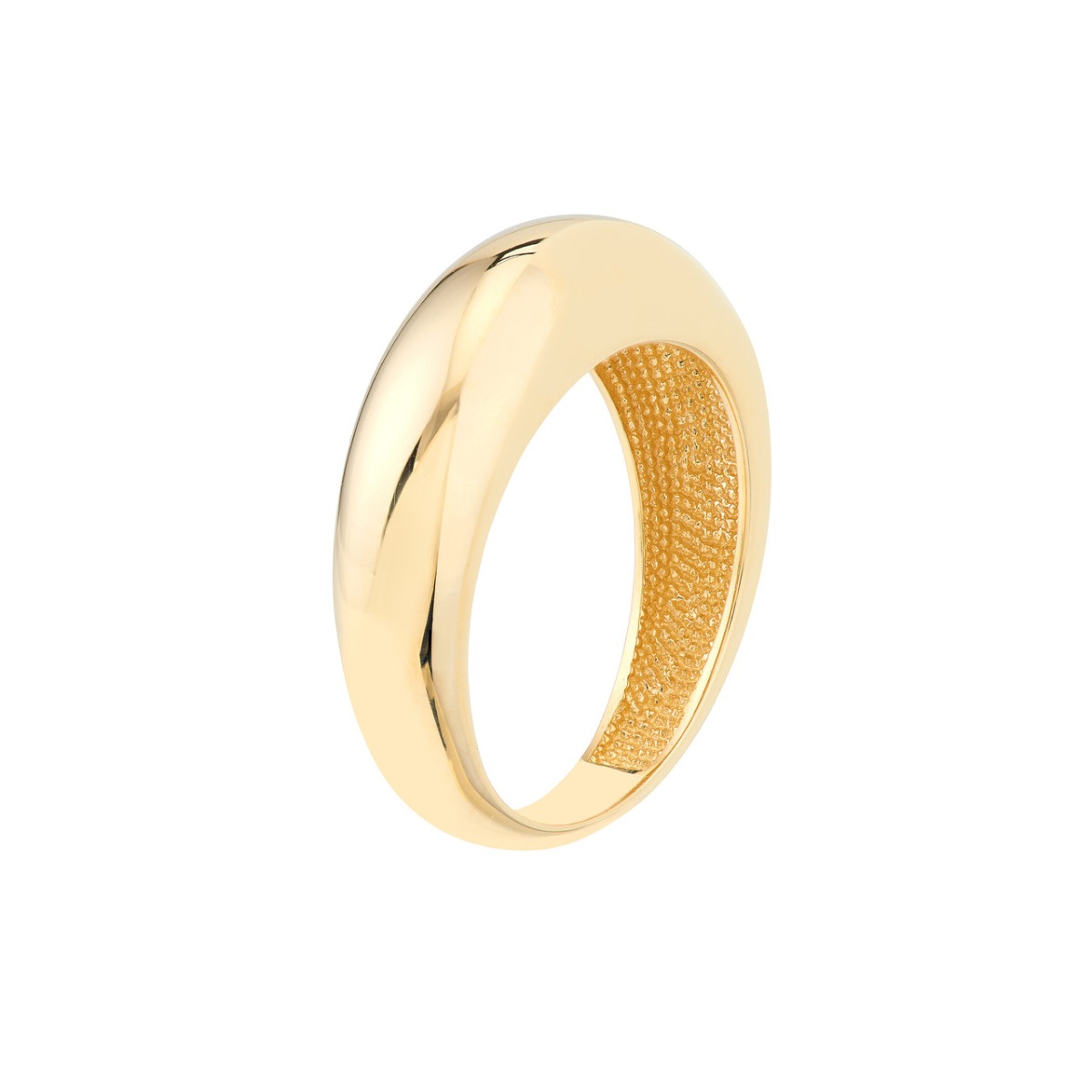 Slim Domed Gold Ring