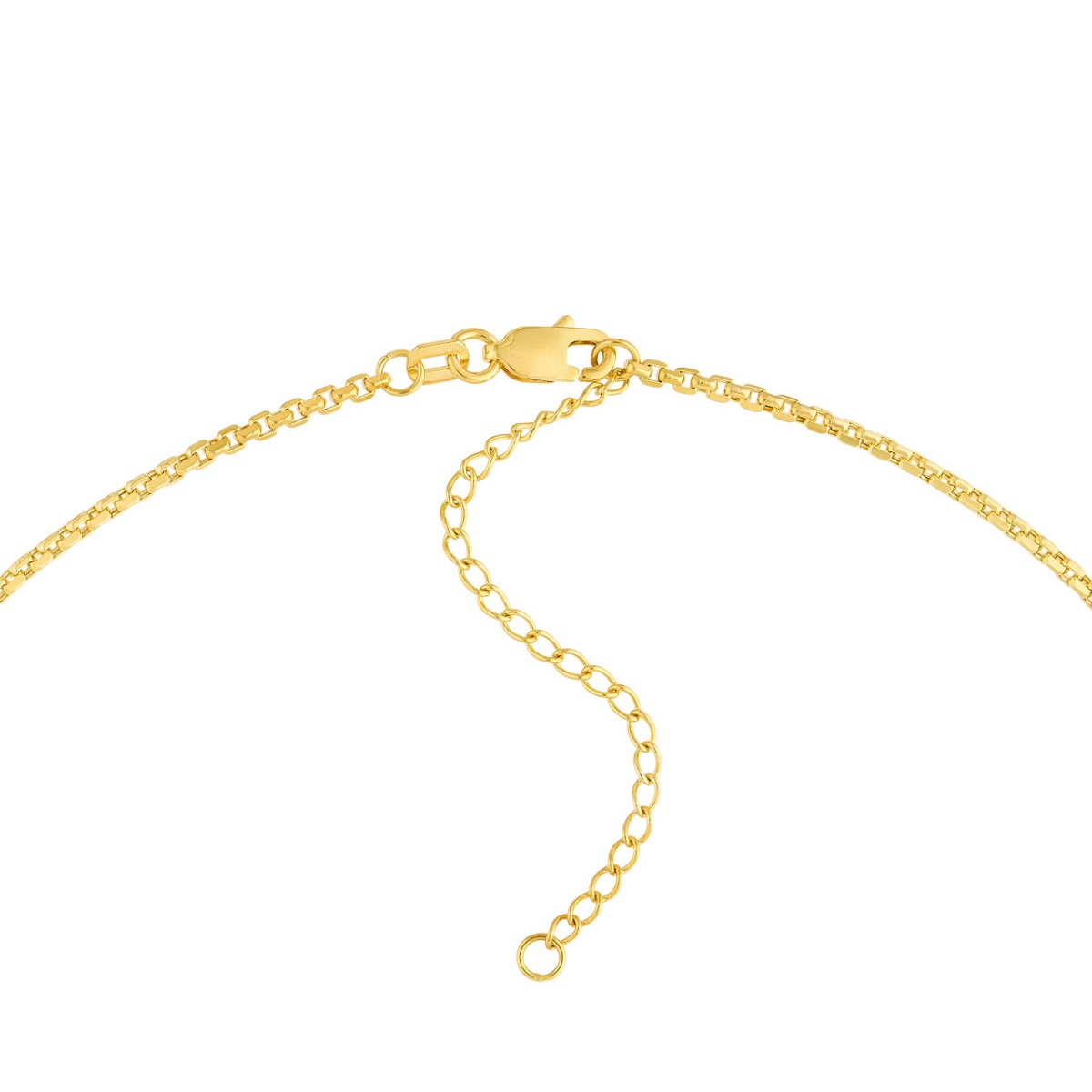 Engravable Gold Square Necklace