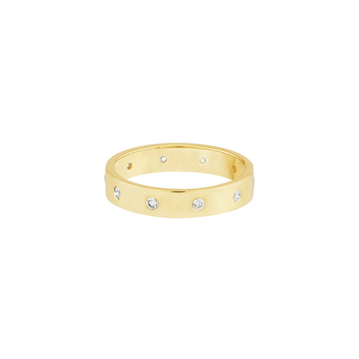 Sleek Diamond Gold Band