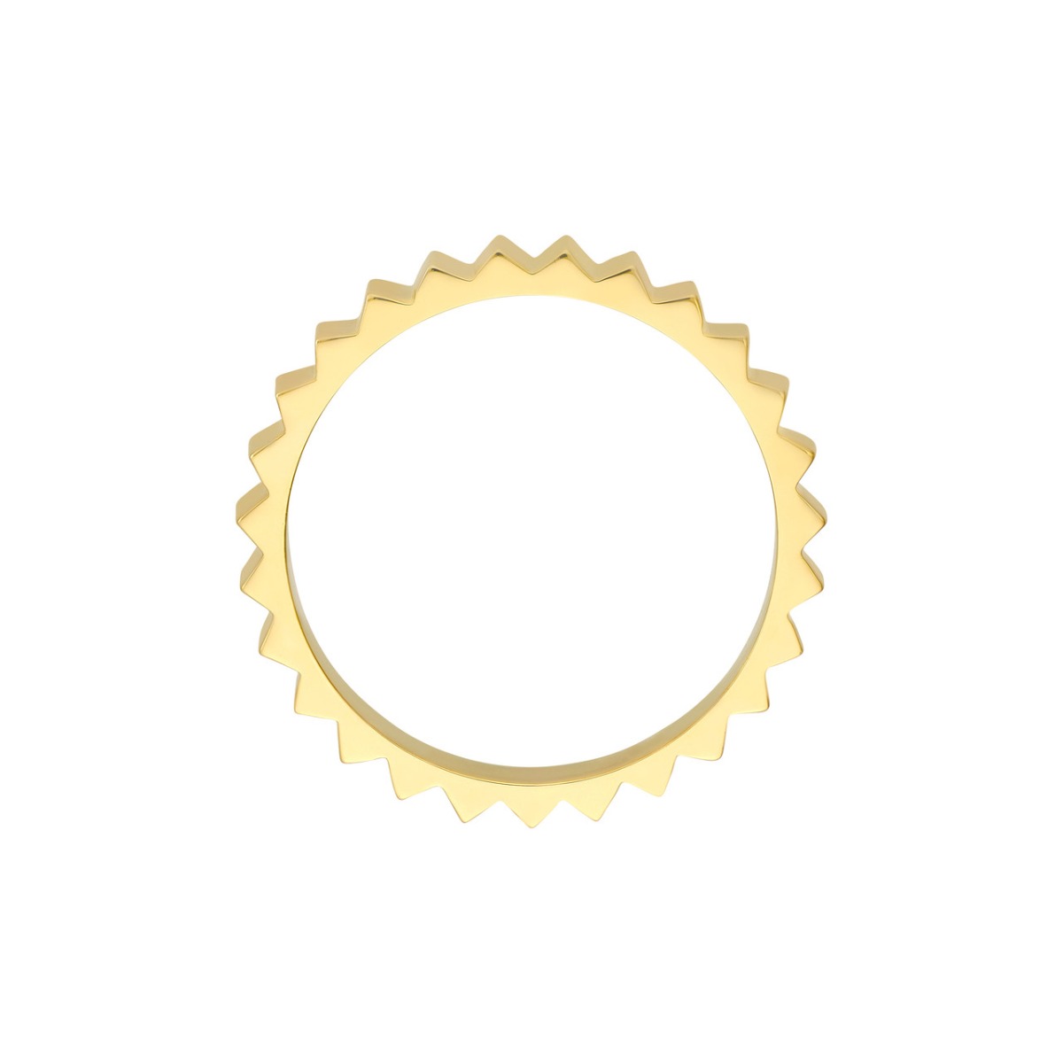 Gold Fluted Band Ring