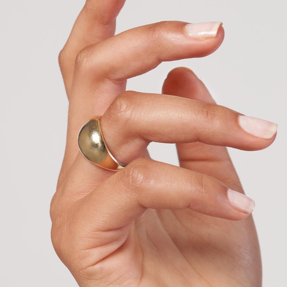 Bold Domed Gold Ring