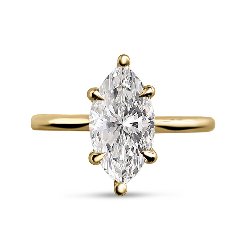 Marquise Solitaire Style Engagement Ring 