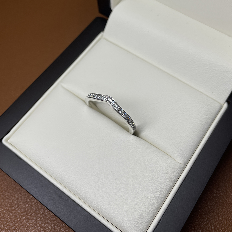 9ct White Gold PavÃ‰ Set Cubic Zirconia Eternity Ring at Fraser Hart