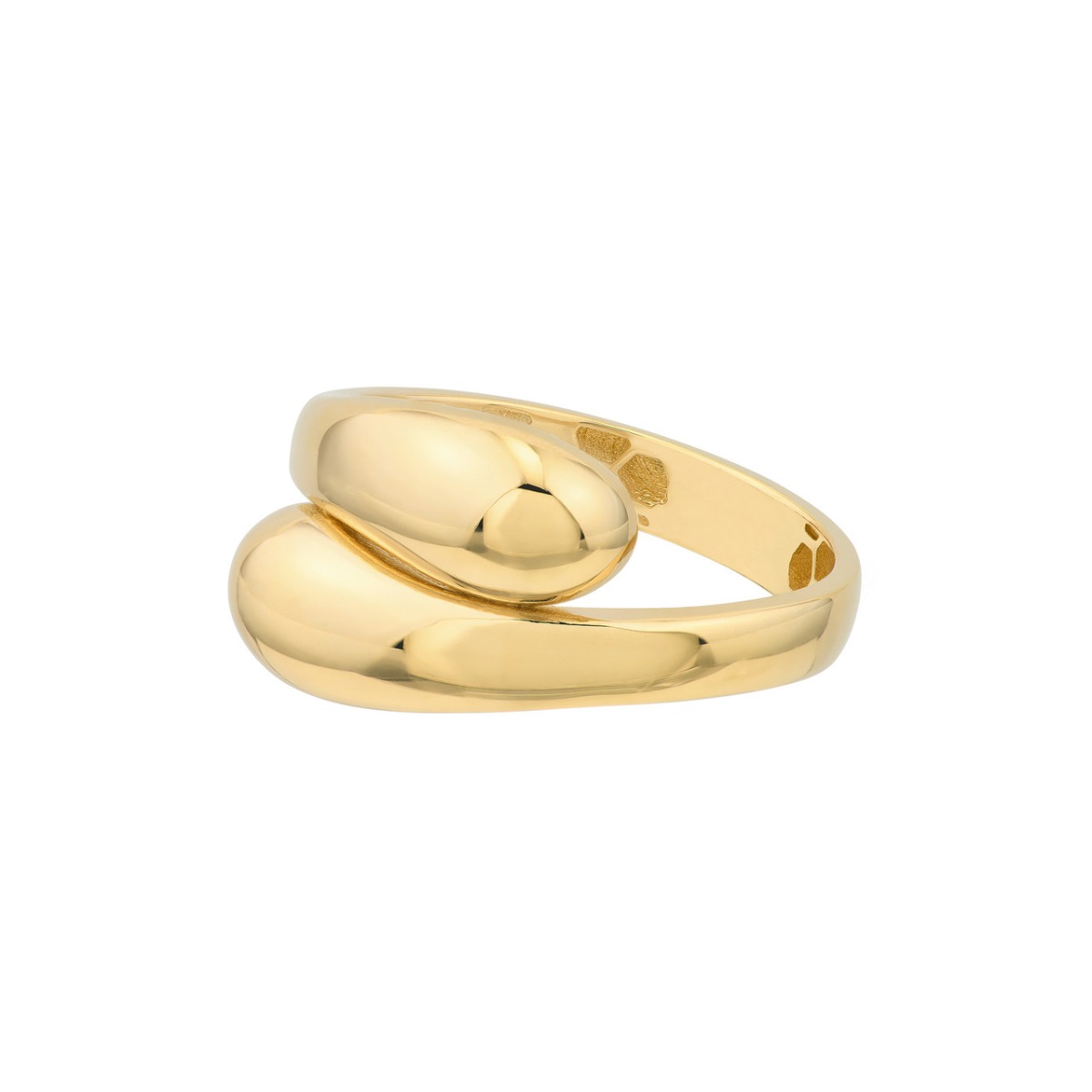 Crossover Gold Ring