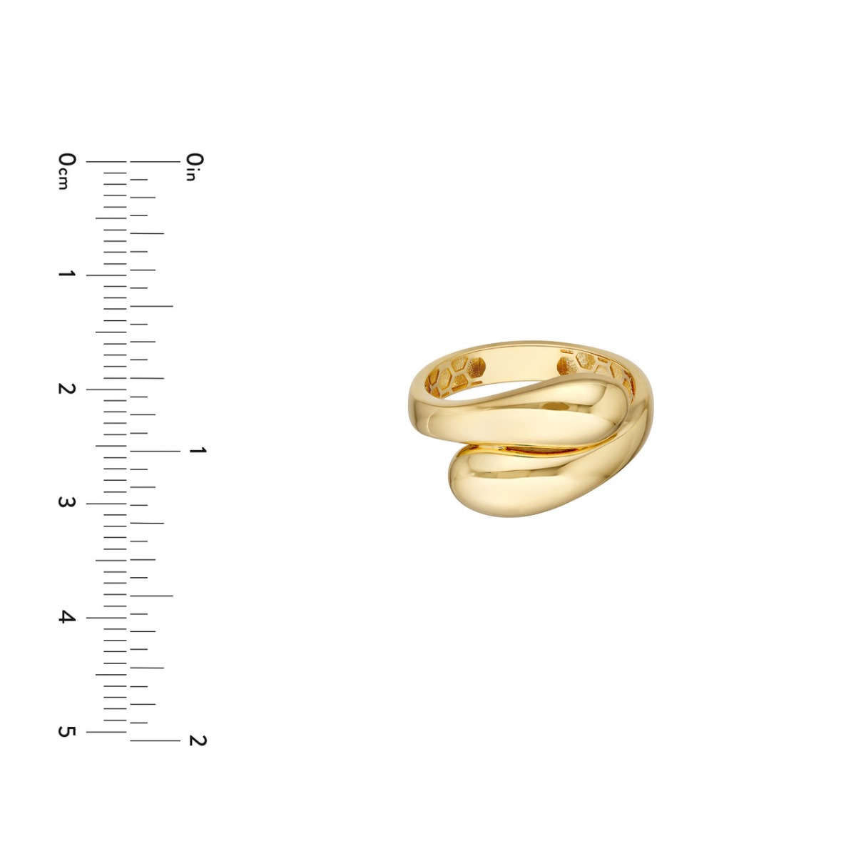 Crossover Gold Ring