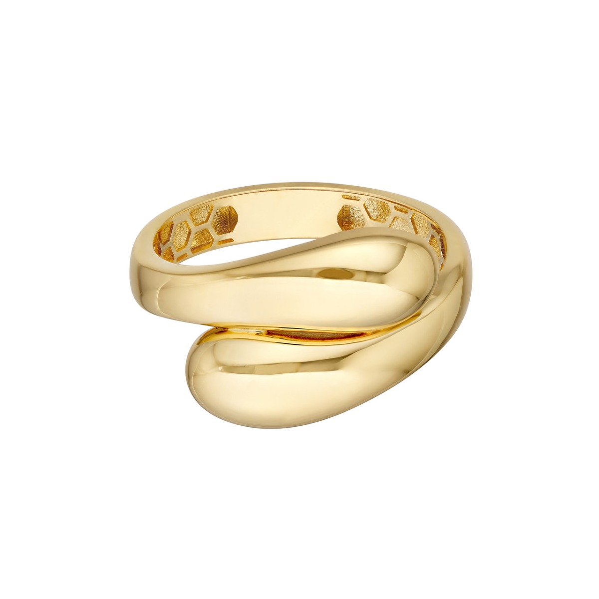 Crossover Gold Ring