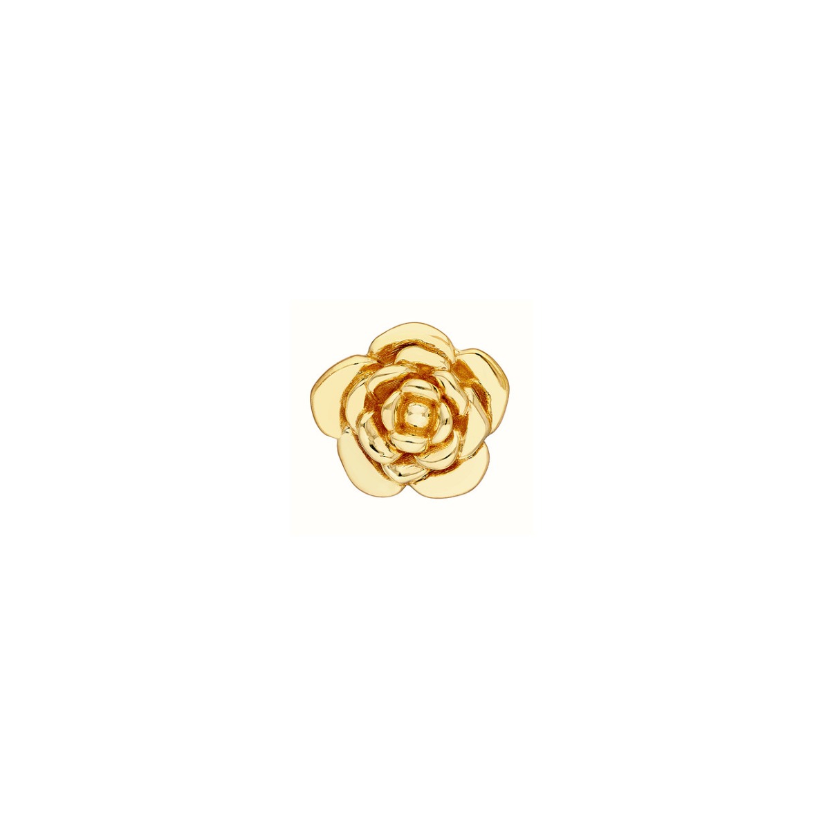 Gold Rose Stud Earrings