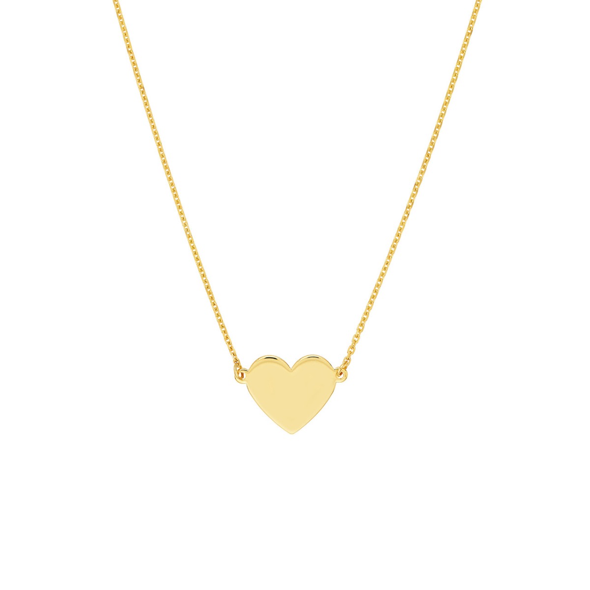 Personalized Heart Gold Pendant