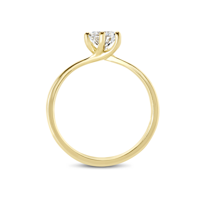 Six Claw Twist Lab Grown Diamond Engagement Ring