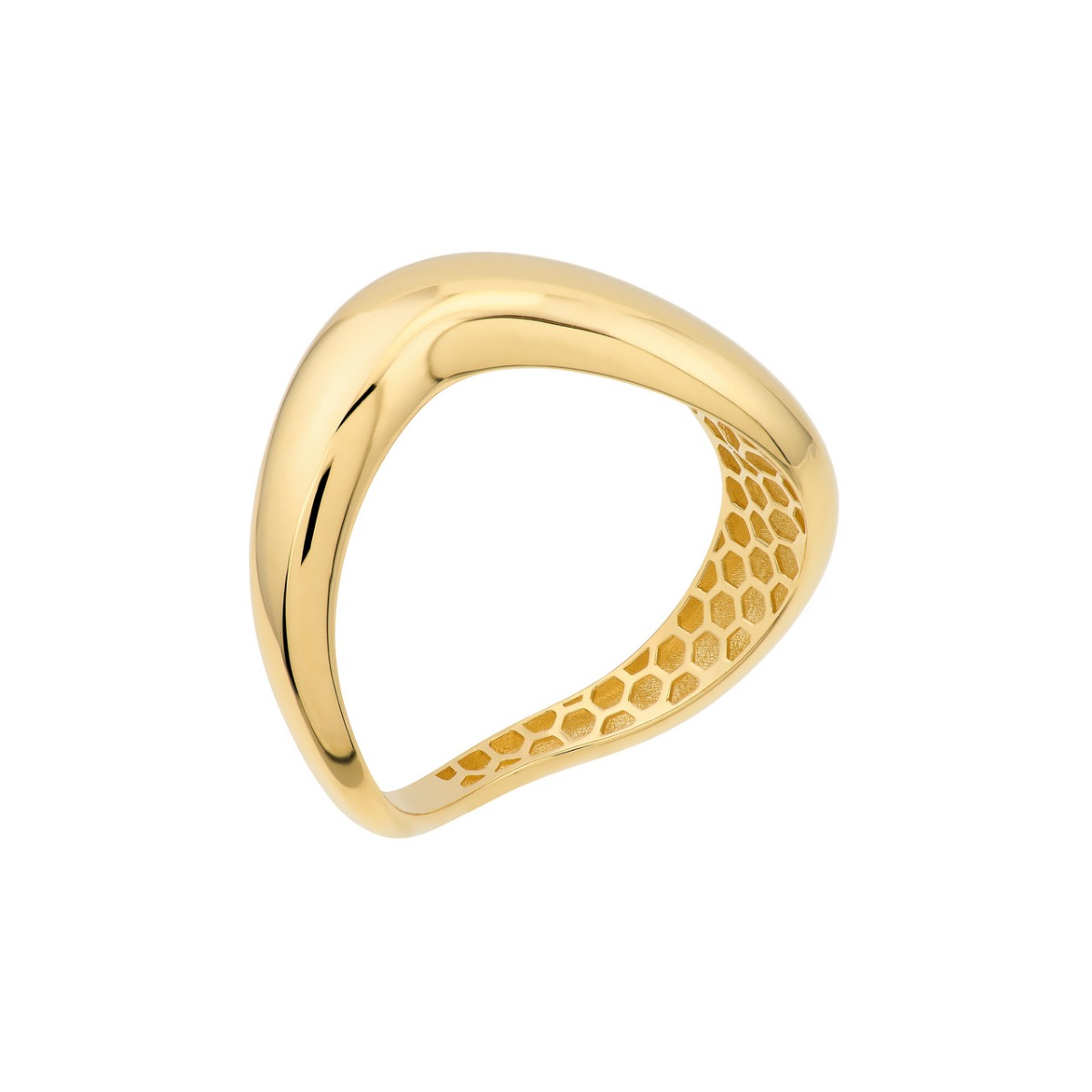 Gold Wave Ring