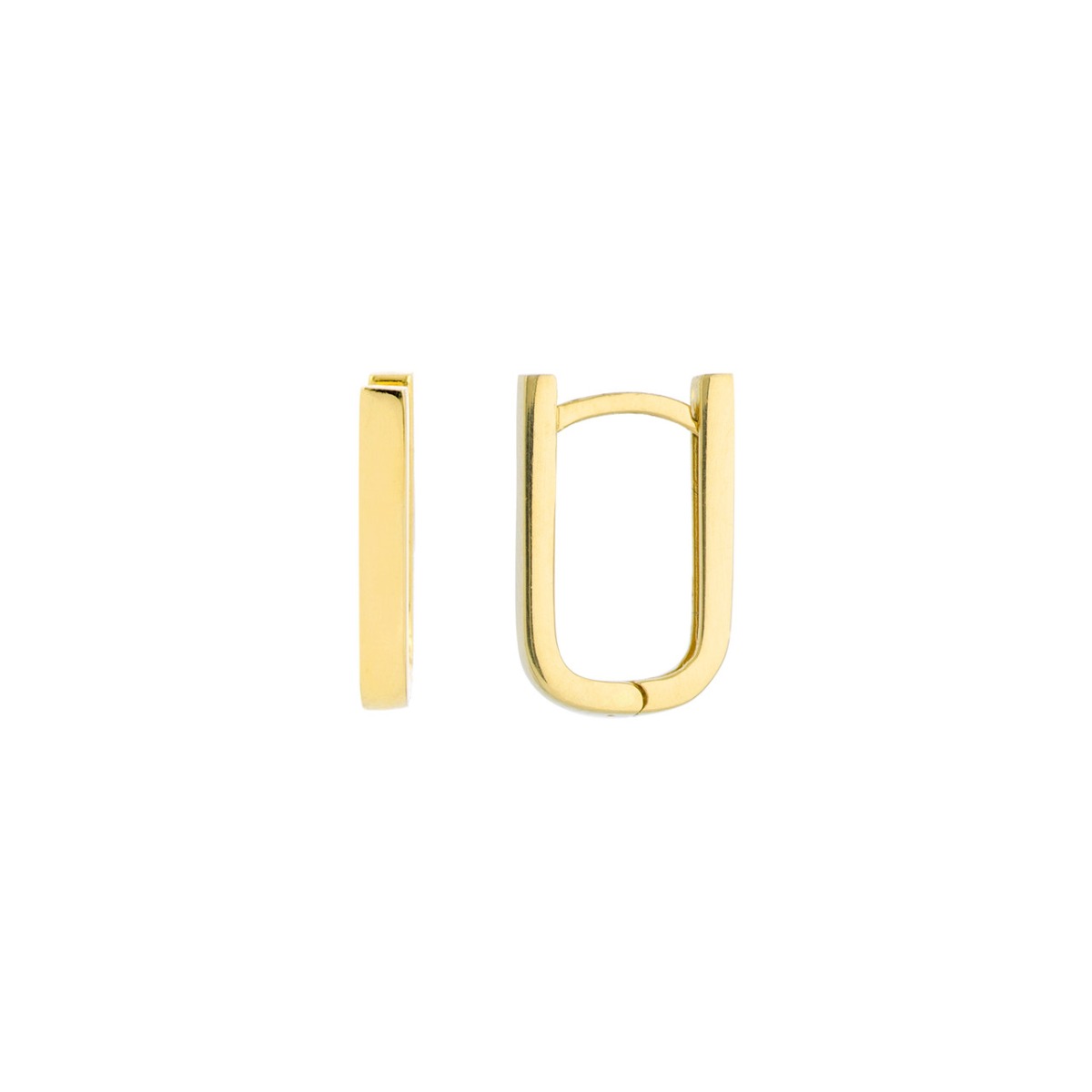 Thin Paper Clip Huggie Earrings