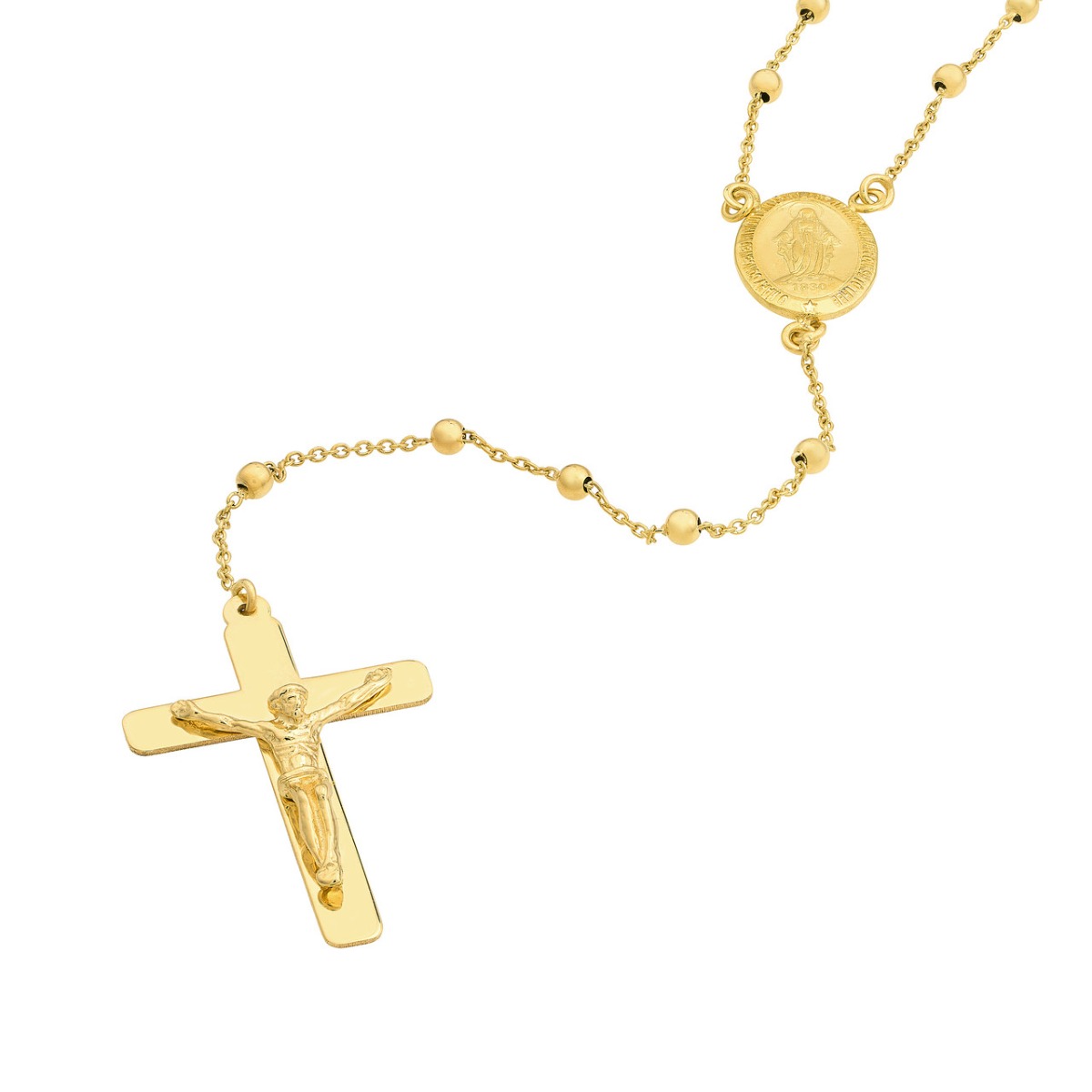 Traditional Rosary Necklace with Crucifix