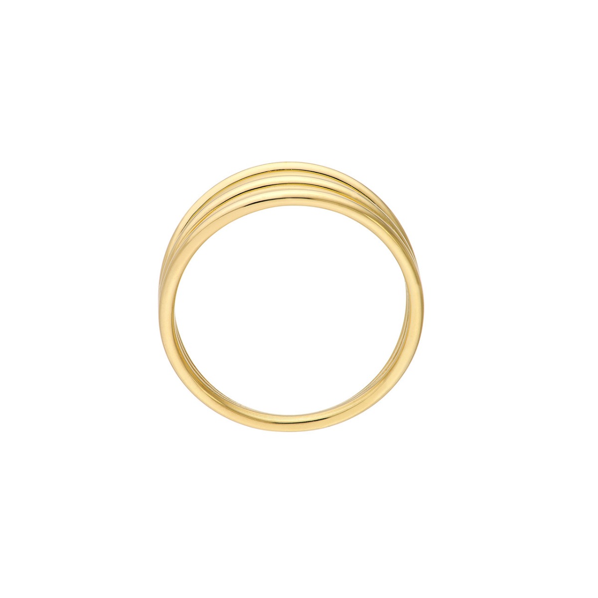 Triple Domed Gold Wire Ring