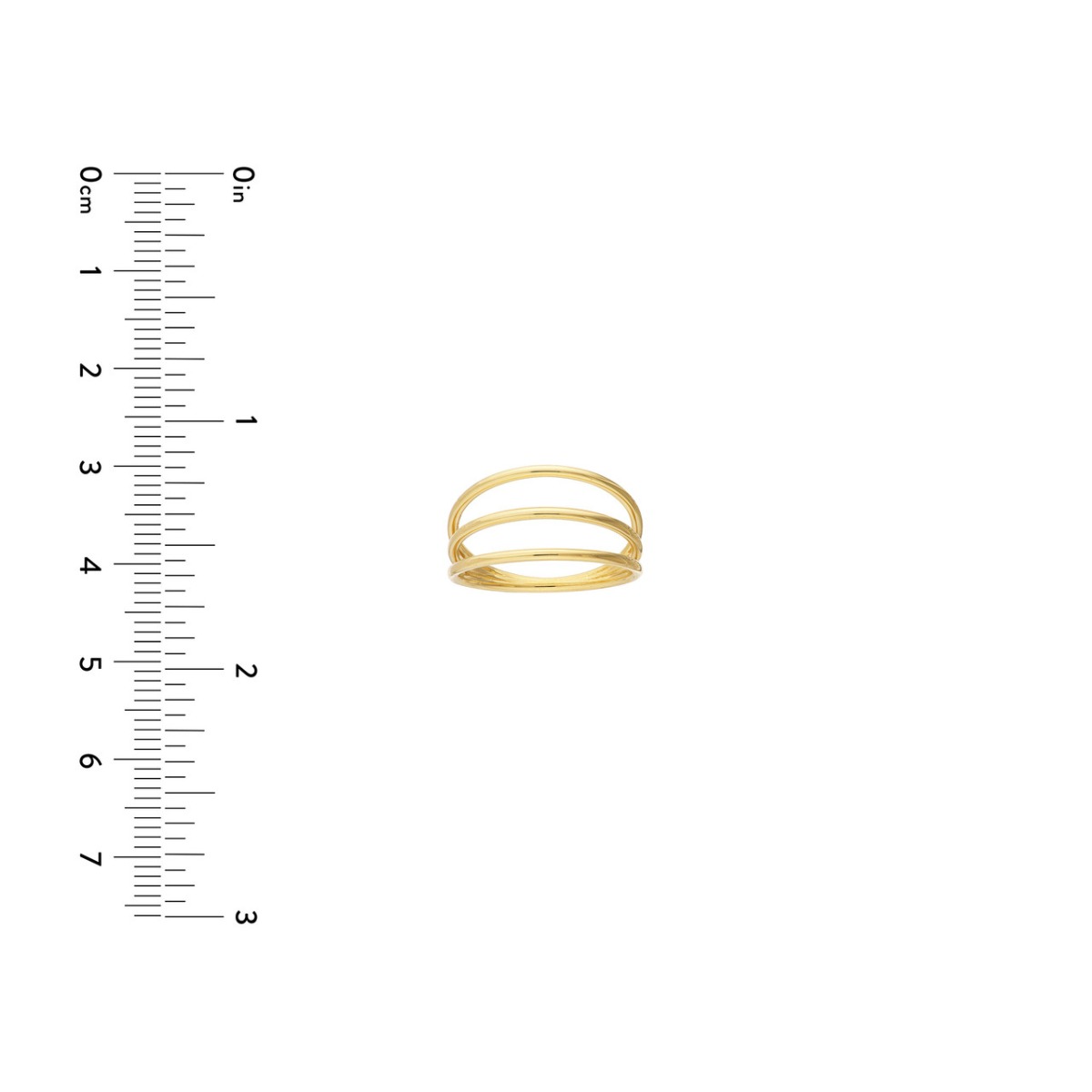 Triple Domed Gold Wire Ring