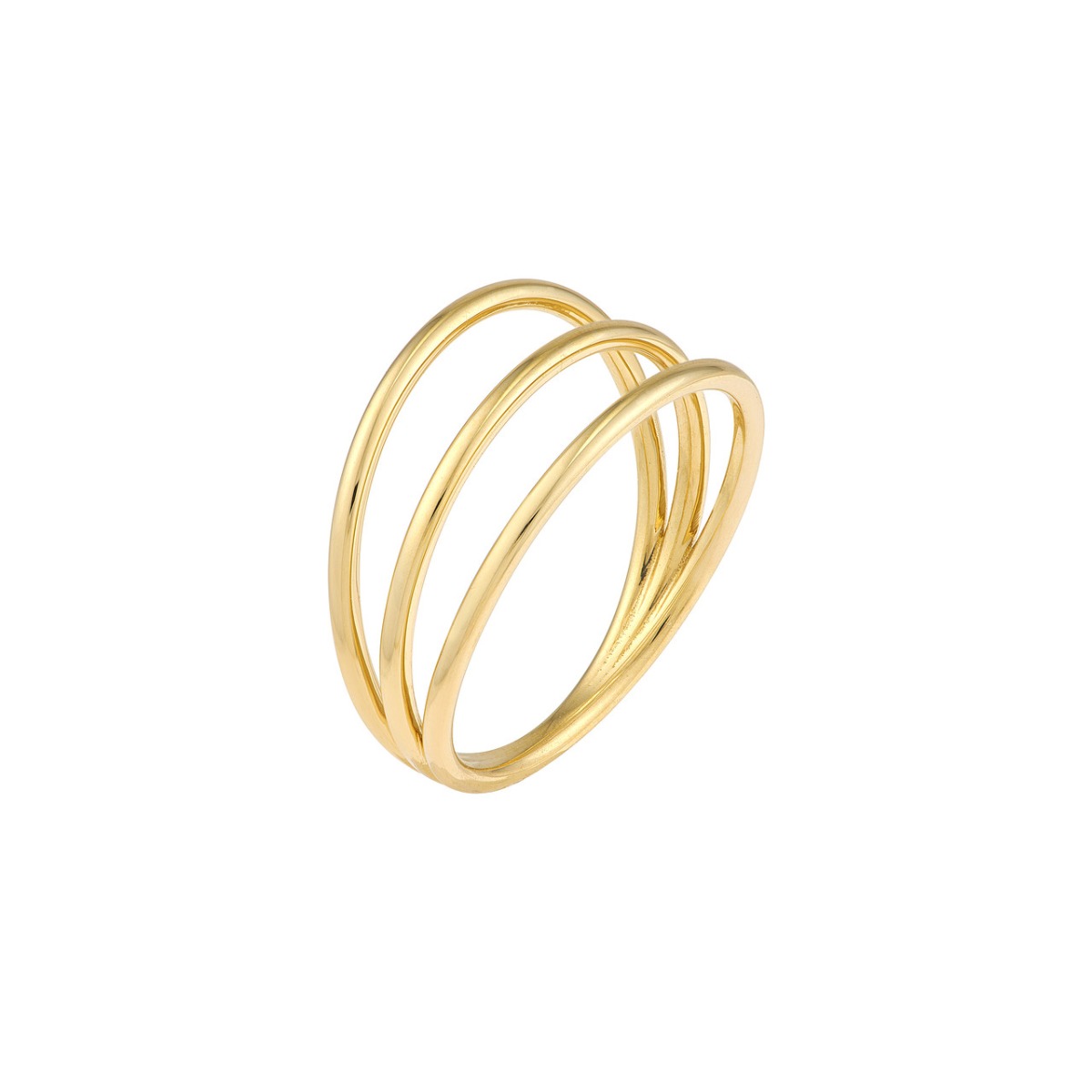 Triple Domed Gold Wire Ring