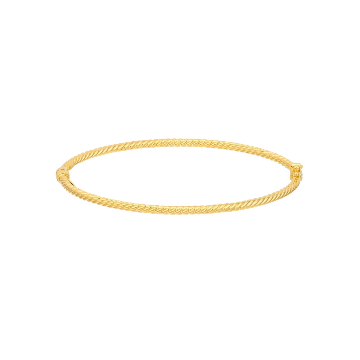 Twirled Gold Bangle