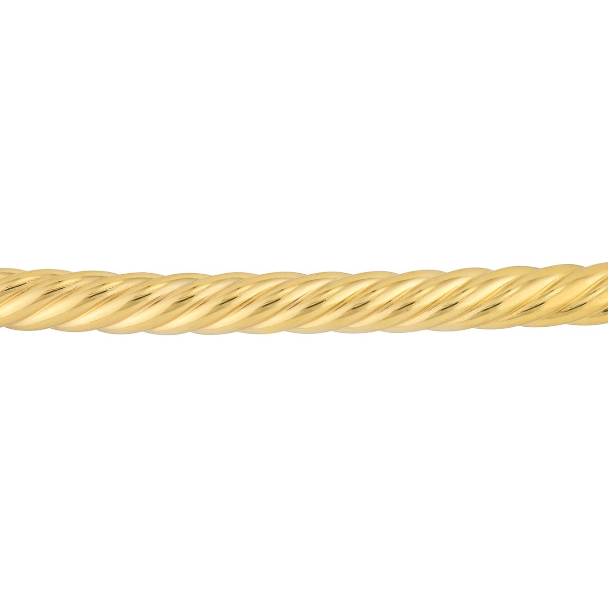 Twirled Gold Bangle