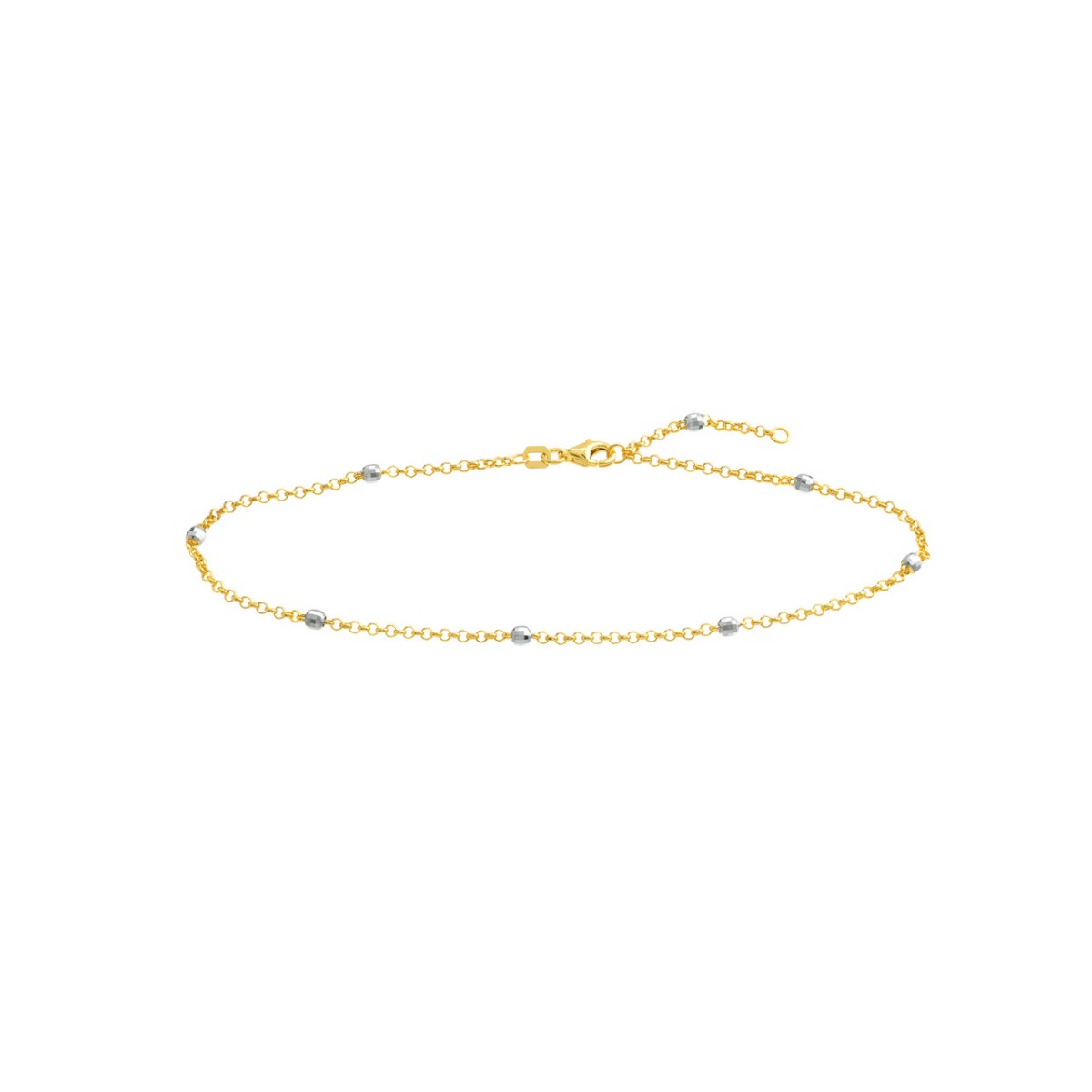 Two-Tone Beads Anklet