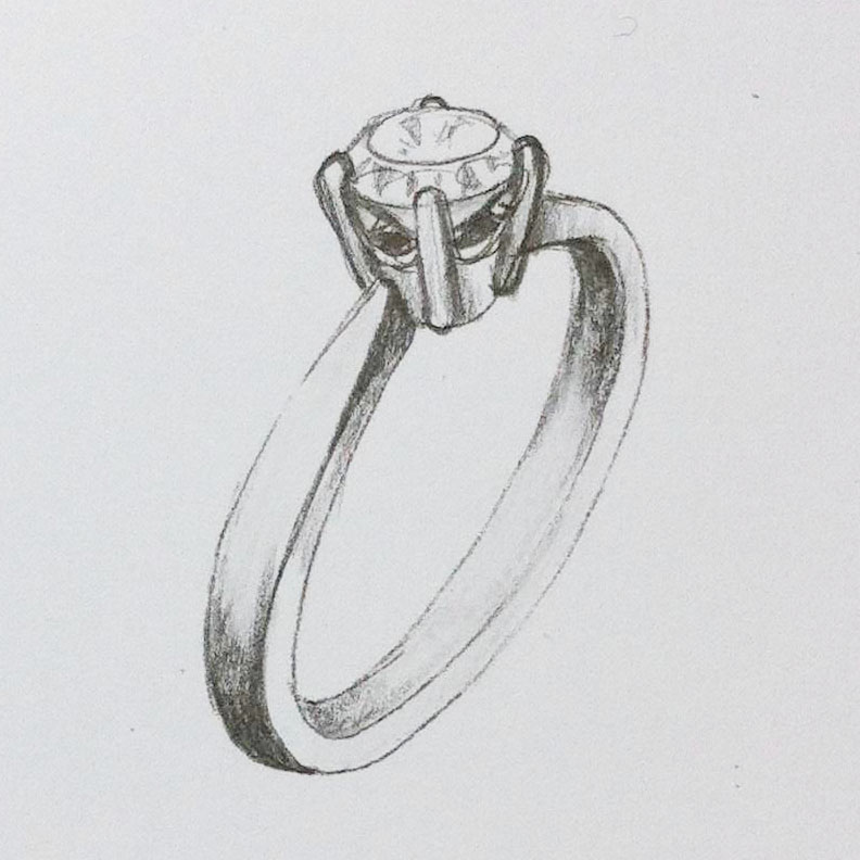 LV Minimalist Double Chevron Diamond Ring